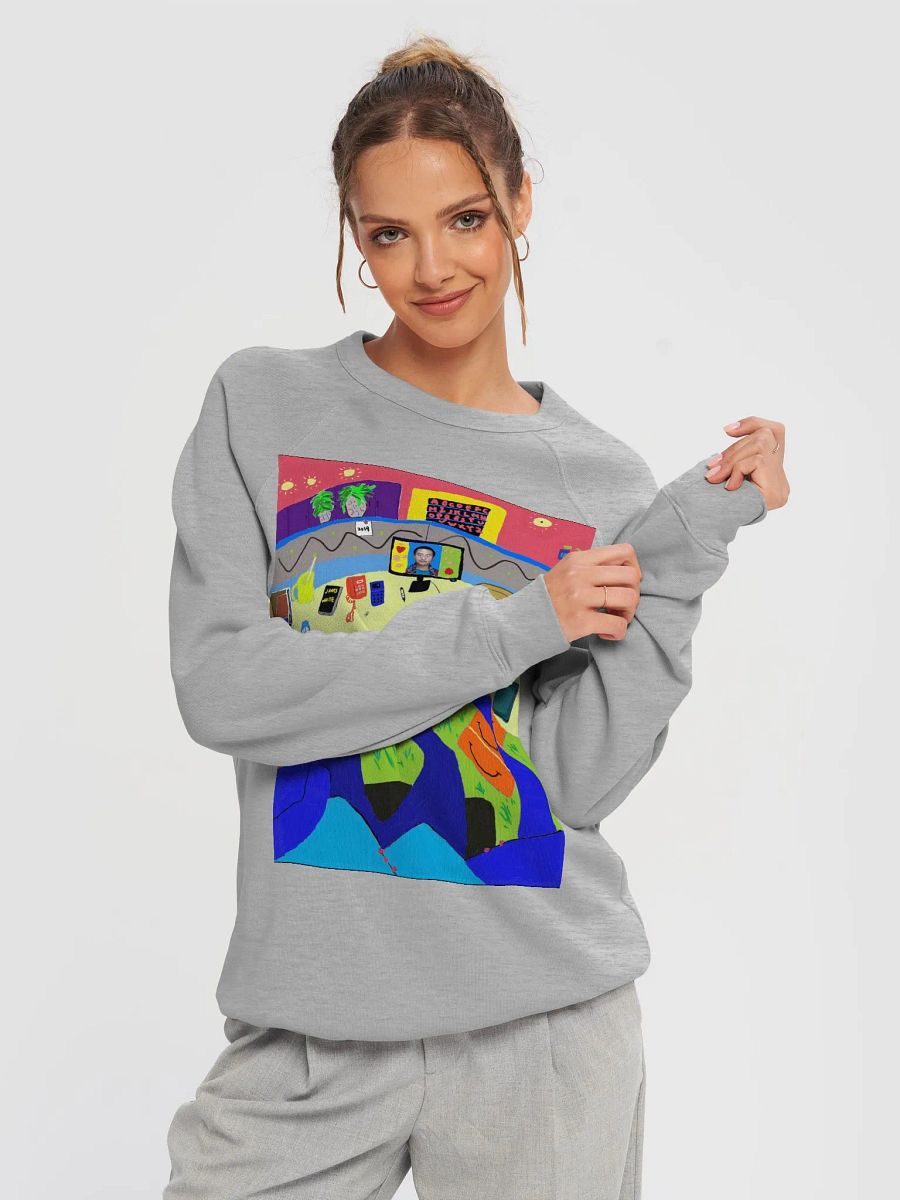 Bella+Canvas Unisex Sponge Fleece Raglan Sweatshirt: office product image (4)