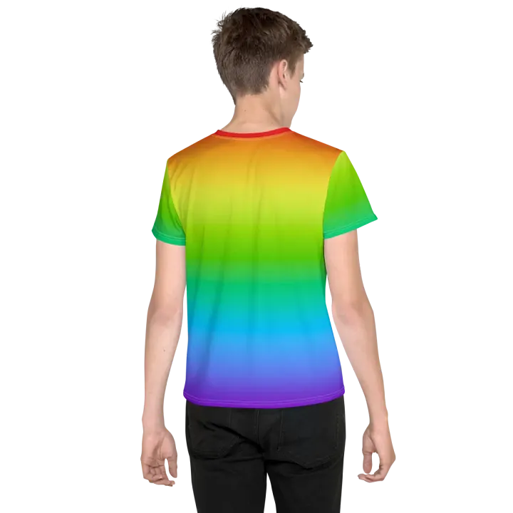 Rainbow Youth Crew Neck T-Shirt product image (2)