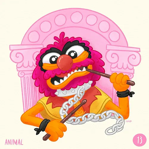 BEAT DRUMS! EAT DRUMS! Animal for @themuppets 70th anniversary! 

#themuppets70 #themuppets #animal #theelctricmayham