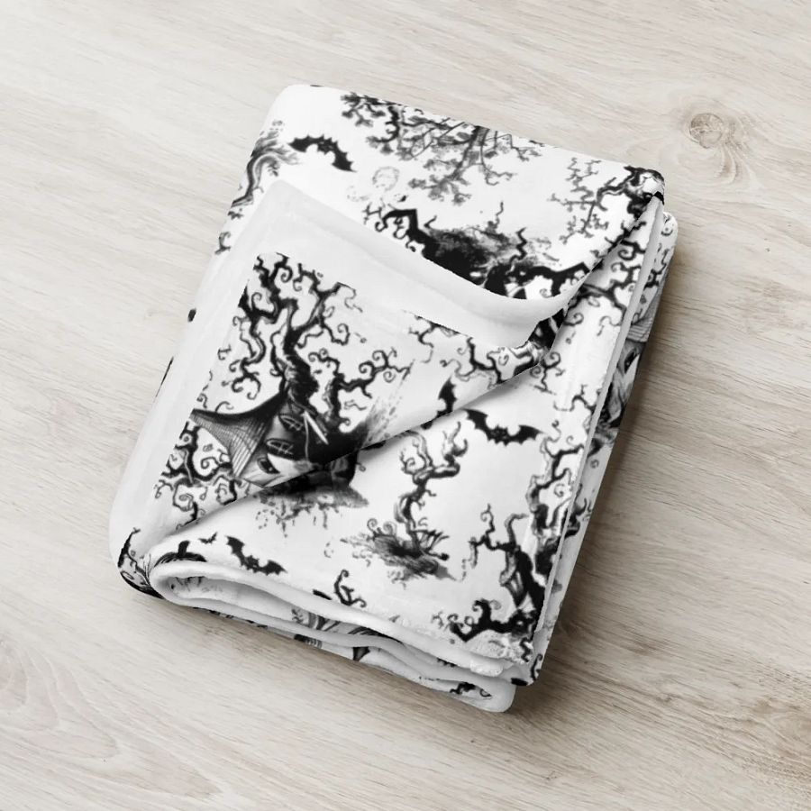 Halloween Black And White Blanket product image (6)