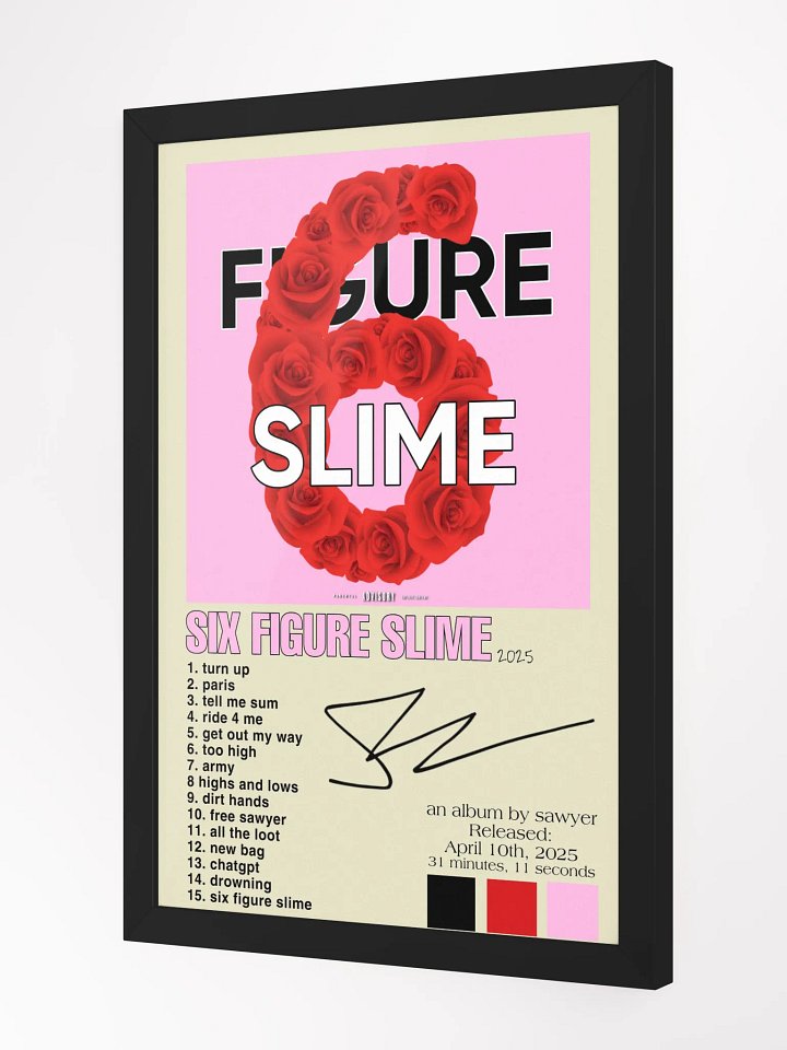 "six figure slime" album poster product image (3)