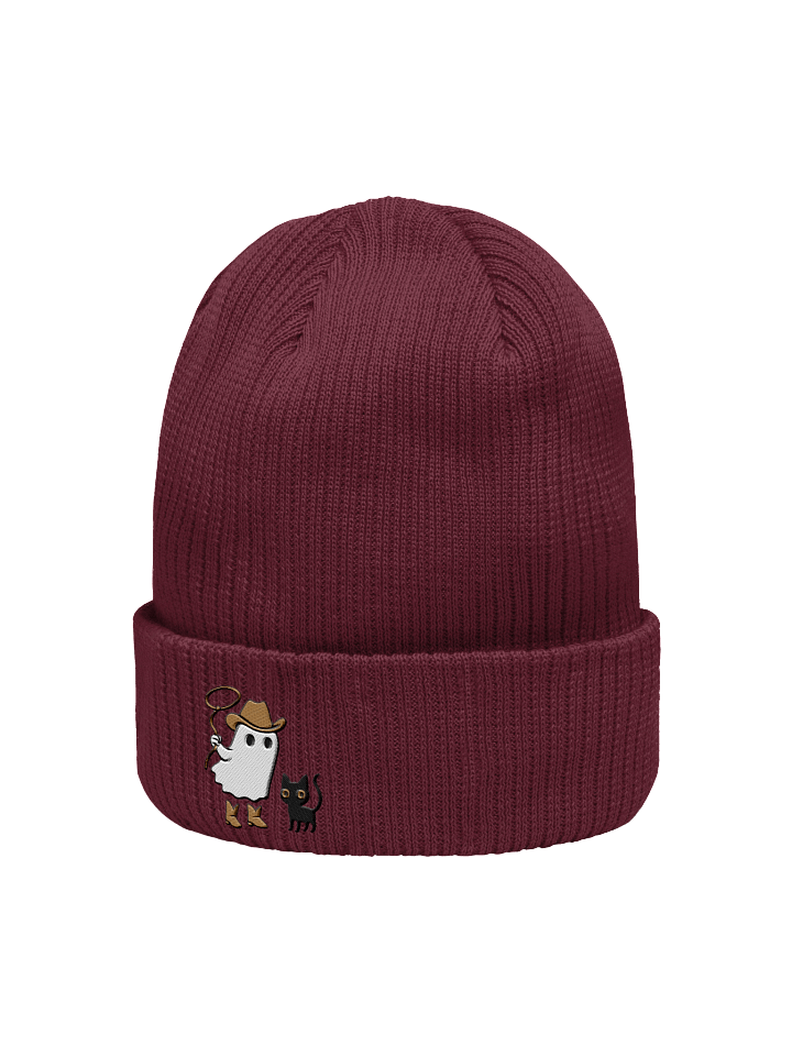 Spectral Ghost Cowboy Embroidered Beanie product image (20)