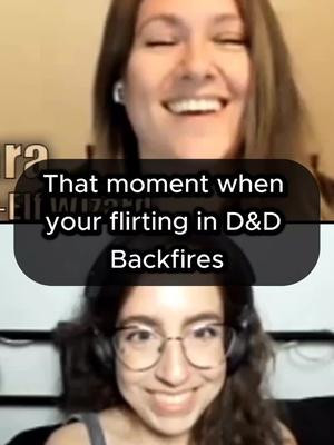 Flirting in D&D has consequences 🤣💖 Awkward moment or the beginning of a OTP relationship? #dnd #dndtiktok #dndromance #dndflirting #dndroleplay #dndmeme #carefulcantrip #dndstream #dungeonsanddragons #fyp 