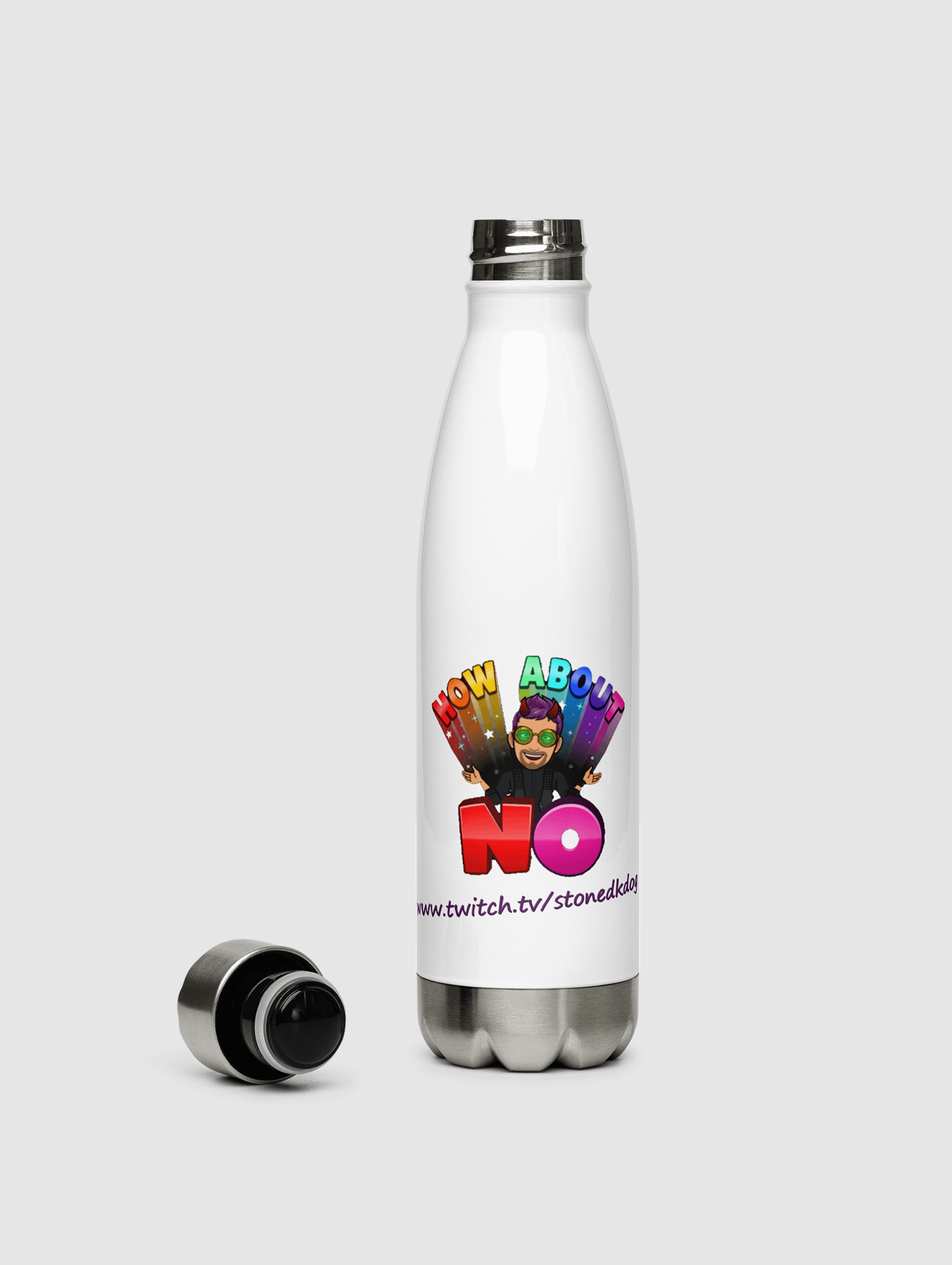 How About No Stainless Steel Water Bottle product image (2)