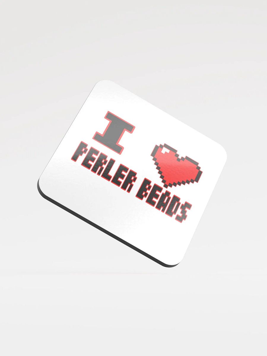 I Heart Perler Bead 2 Coaster product image (1)