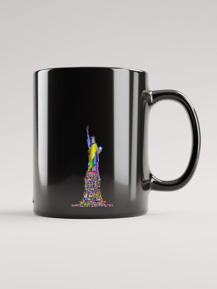 Black Glossy Coffee mug-Statue of Liberty product image (1)