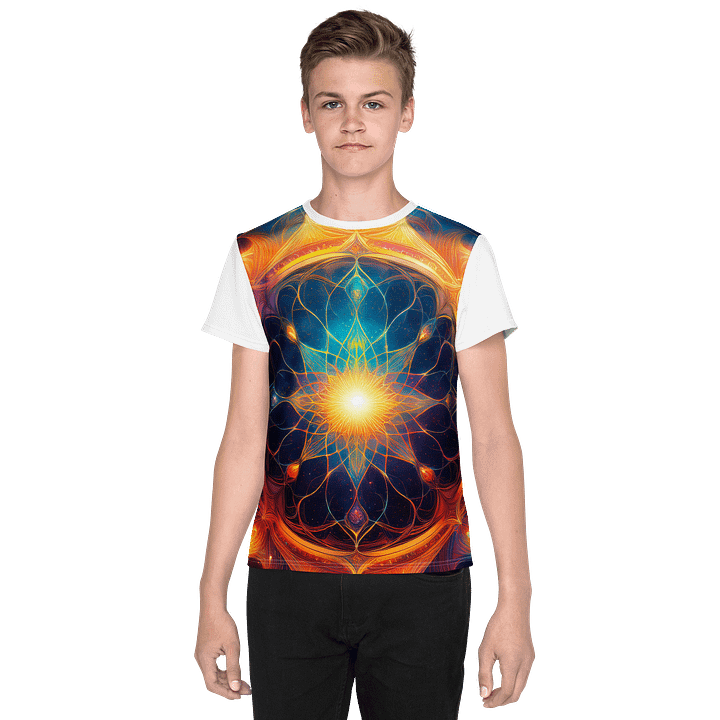 Youth Crew Neck T-Shirt bright cosmos product image (1)