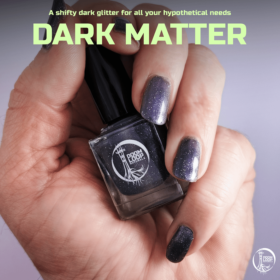 DARK MATTER - Blue Black Glitter Nail Polish product image (1)