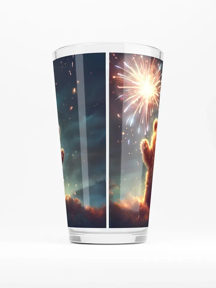 Fireworks Bear Pint Glass product image (2)
