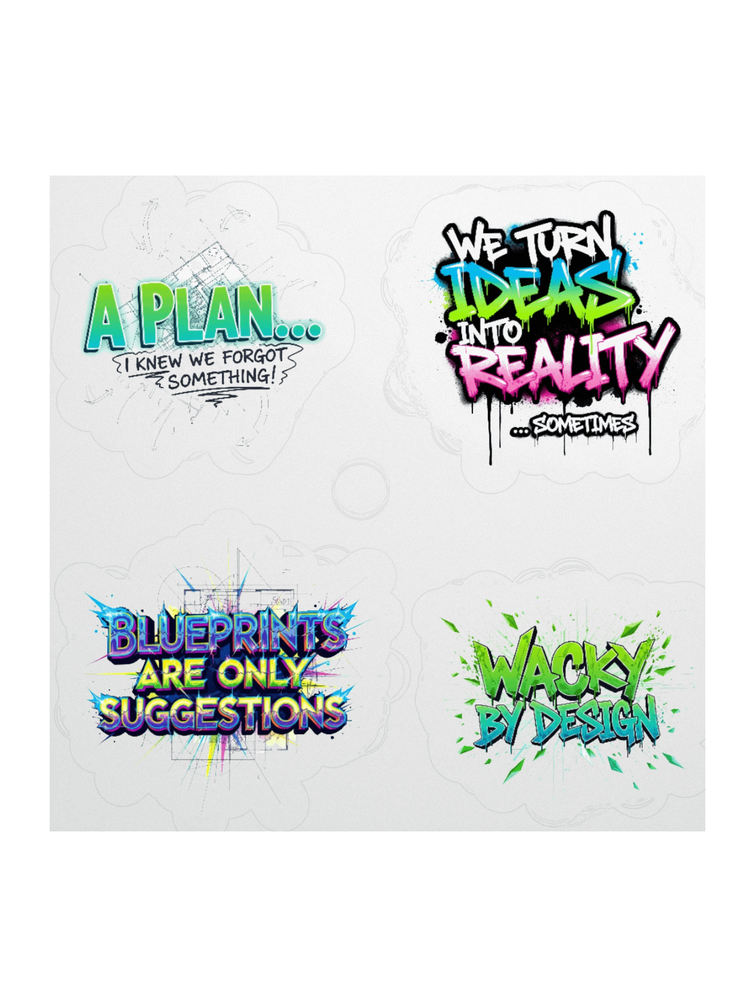 Wacky Wisdom Sticker Set product image (2)