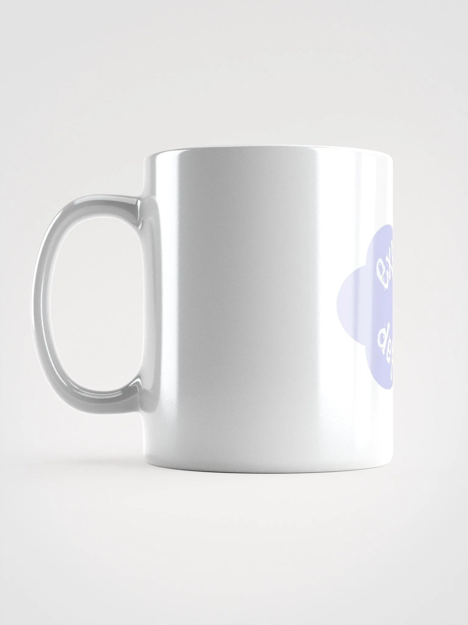 Expresso my Depresso Mug, Light Blue Cloud, White Mug product image (6)