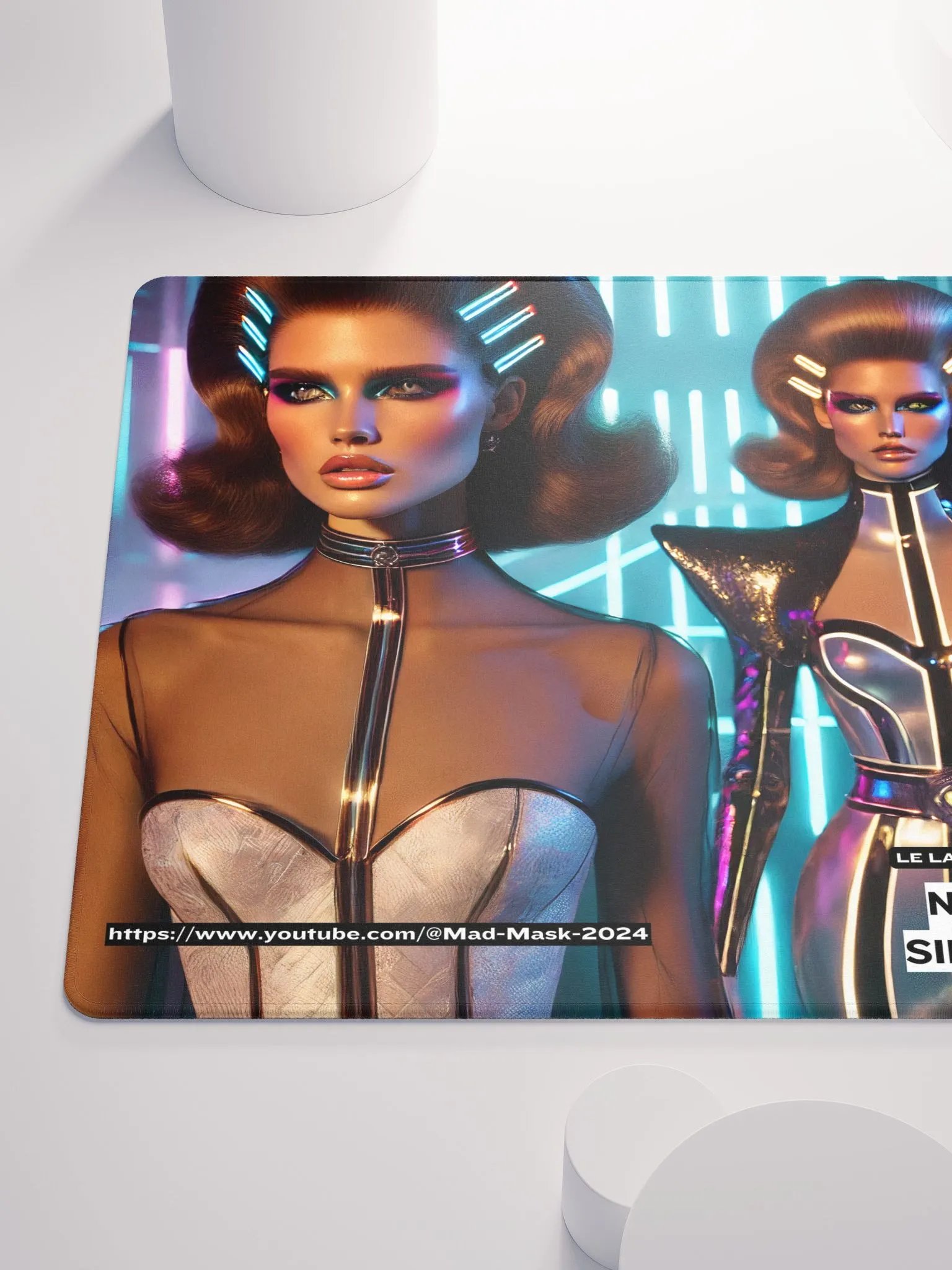 Mouse Pad Gaming Neon Beat Silhouettes product image (6)