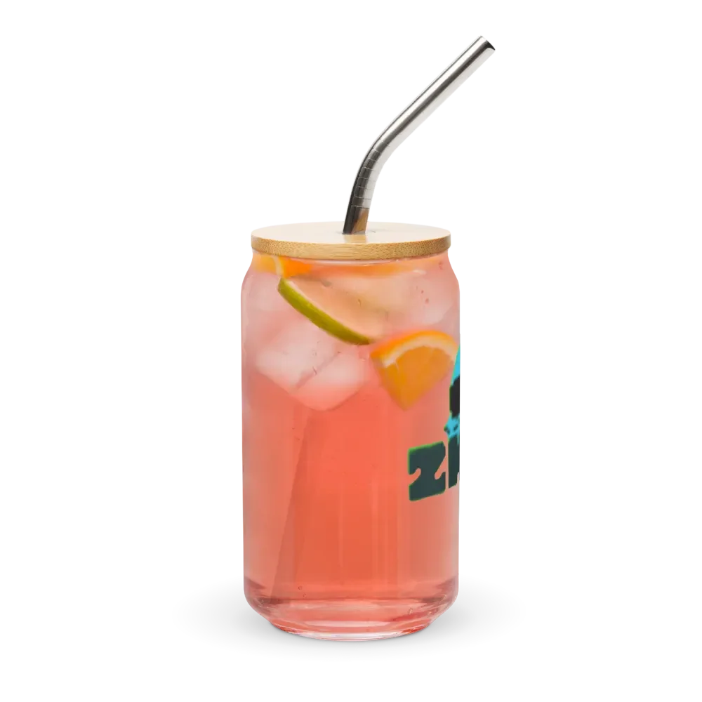 ZKOT Can Shaped Glass + Lid & Straw - Show your Support - Drinkware product image (9)