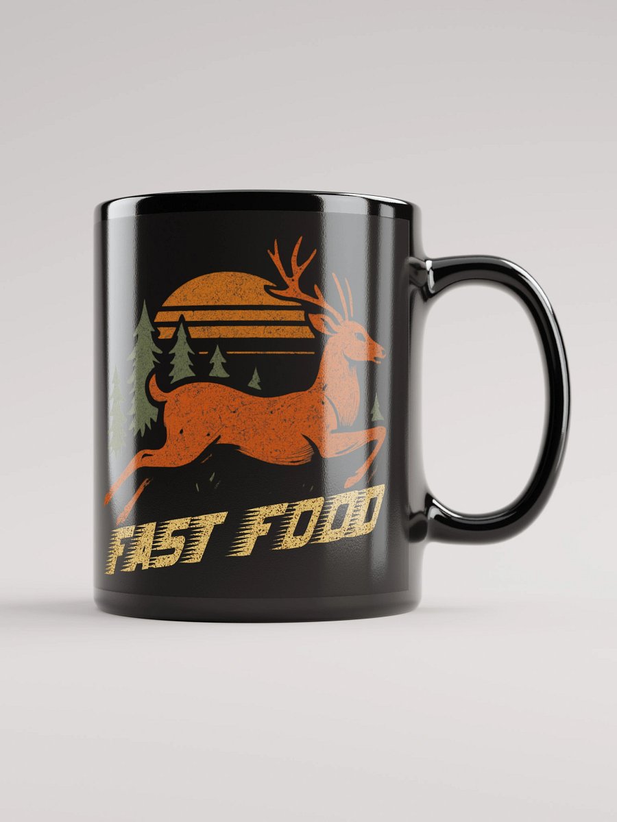 Fast Food Mug – Funny Hunting Coffee Cup with Vintage Deer product image (2)