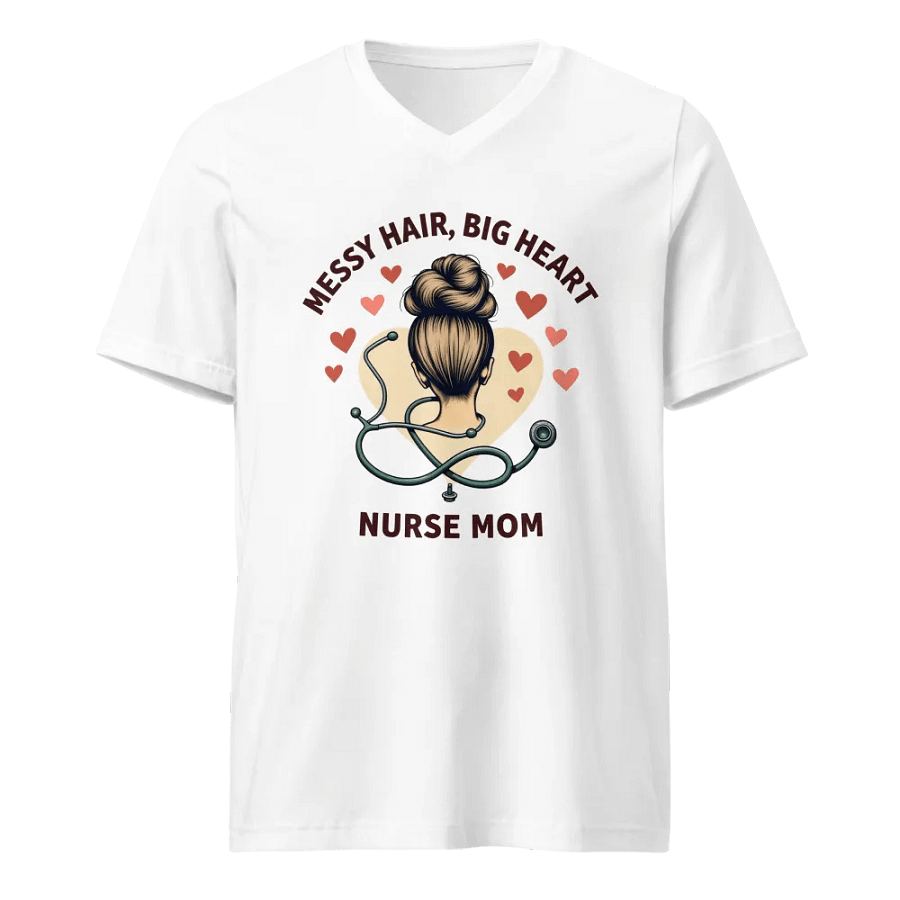 Heartfelt Nurse Mom V-Neck Tee product image (1)