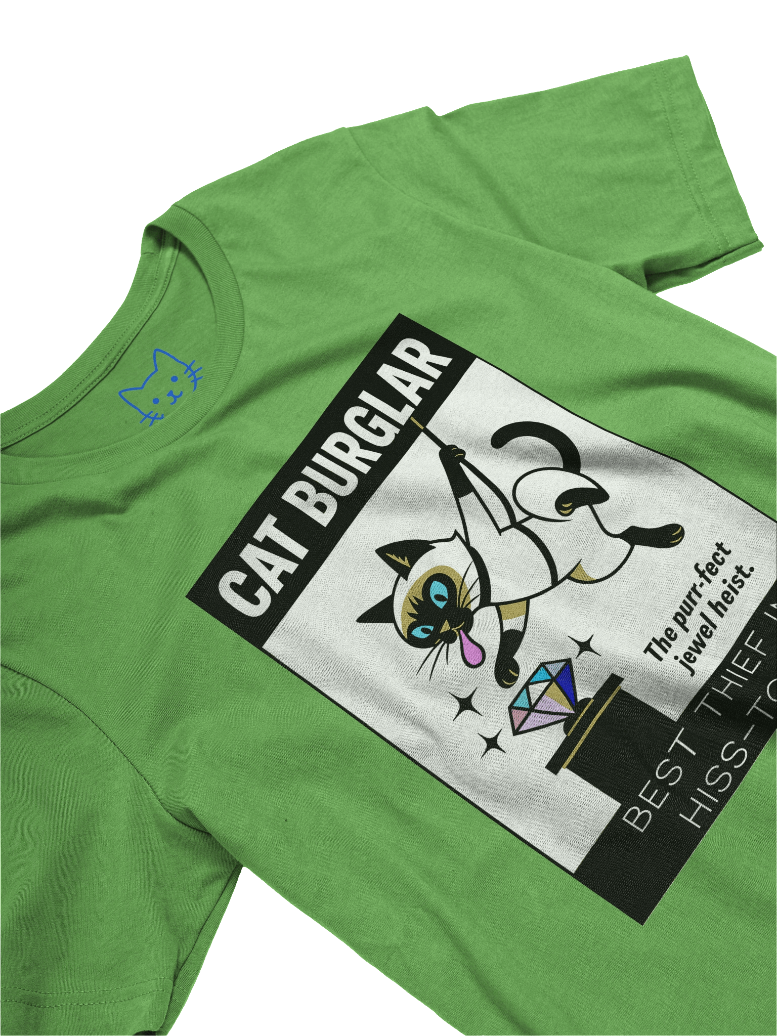 Cat Burglar Diamond Jewel Heist Siamese Cat Unisex T-Shirt product image (27)