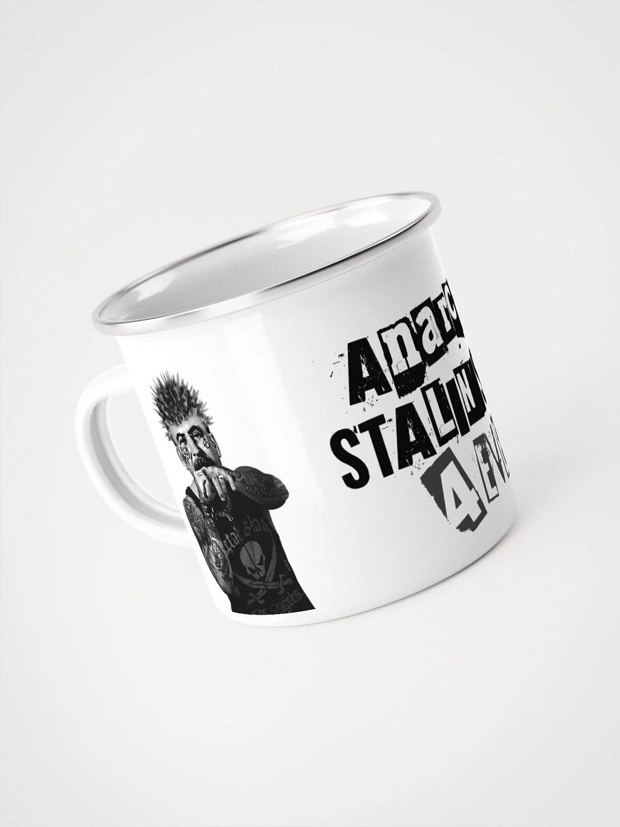 Emaille Becher "Anarcho-Stalinismus 4ever" product image (1)