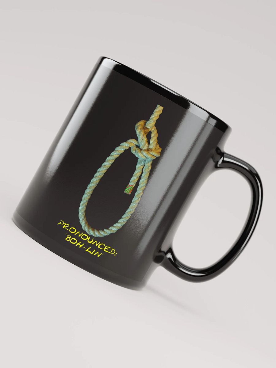 Bowline Knot - Pronounced (Boh-lin) Black Mug product image (4)