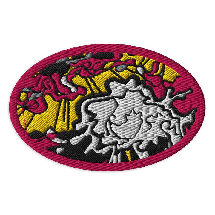 Swirling Spectrum Embroidered Patches - Wave at Sunset product image (1)