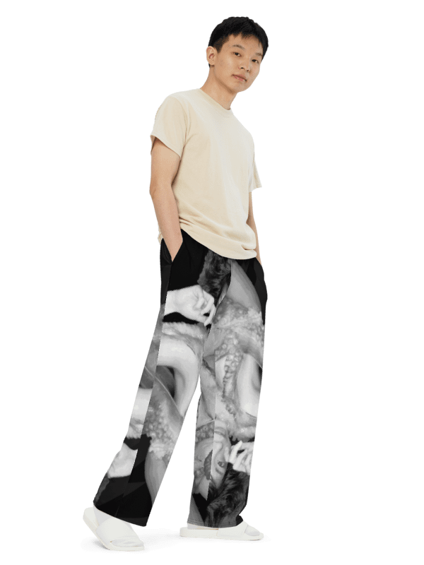 Asian Octopus | All-Over Print Unisex Wide-Leg Pants product image (4)