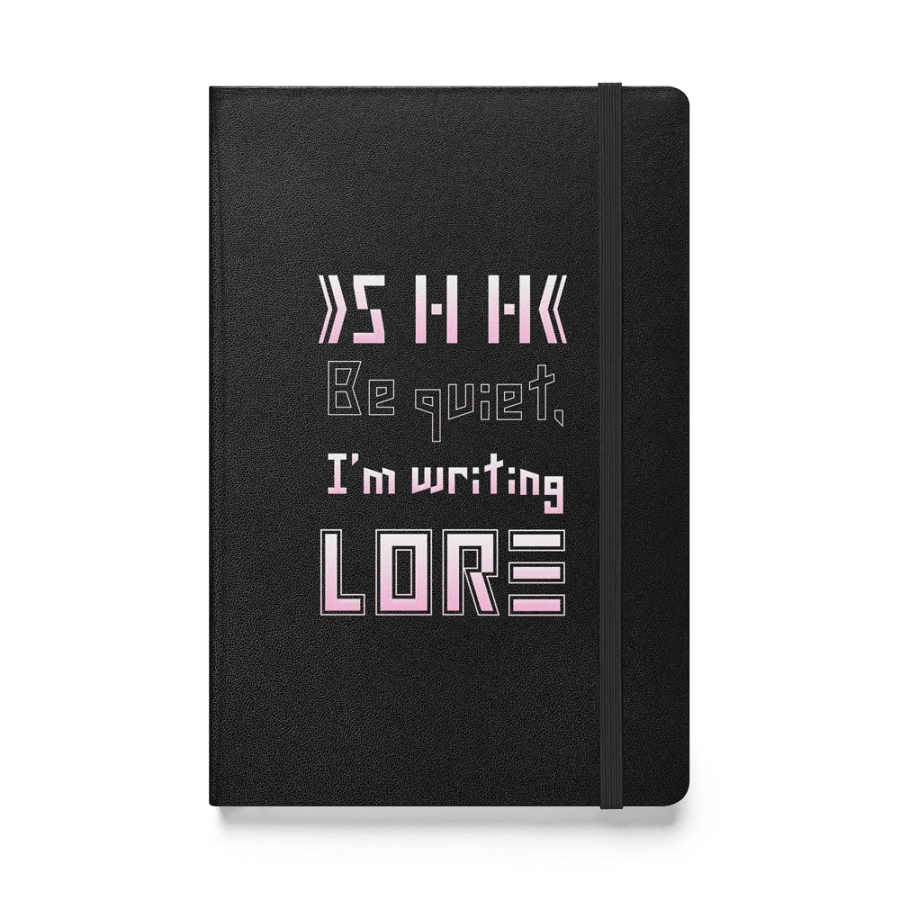 Hard cover notebook for writing LORE in product image (1)