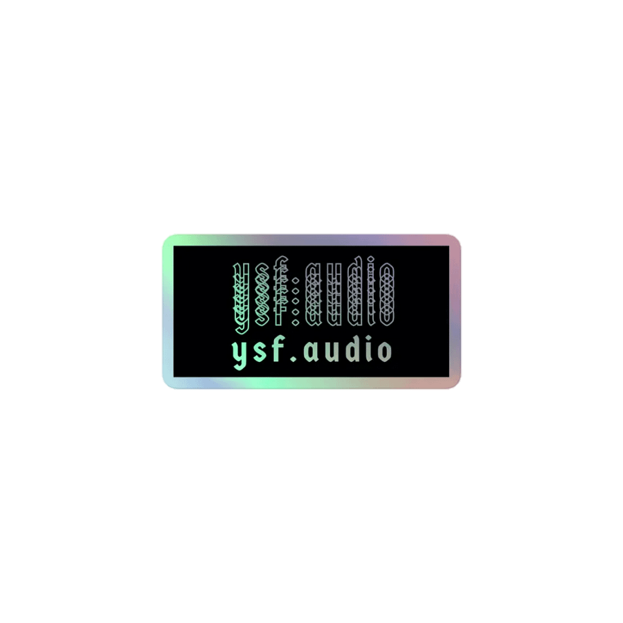 ysf.audio sticker (Holographic Sticker Collection) product image (1)