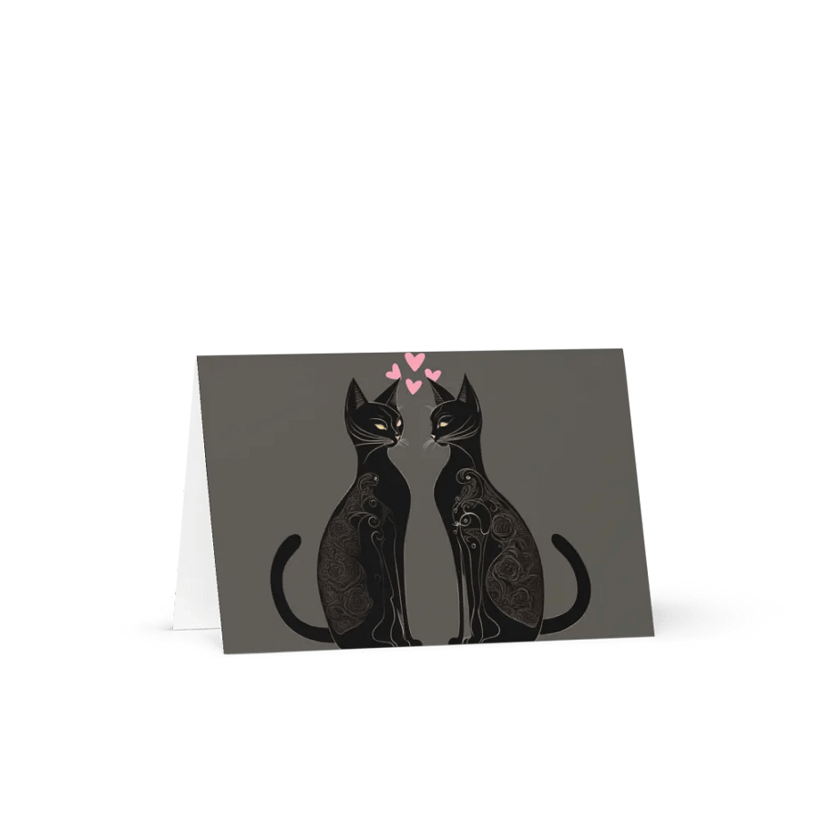 PINK HEART BLACK LOVE CATS product image (7)