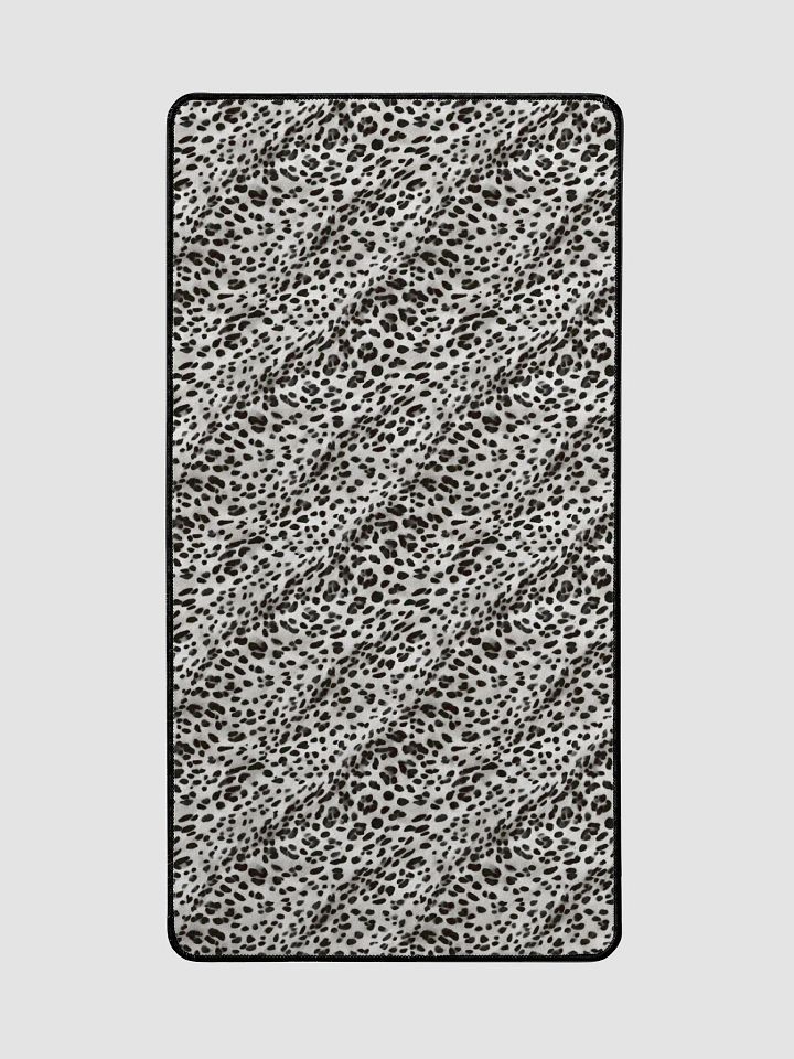 Grey Leopard desk Mat product image (2)