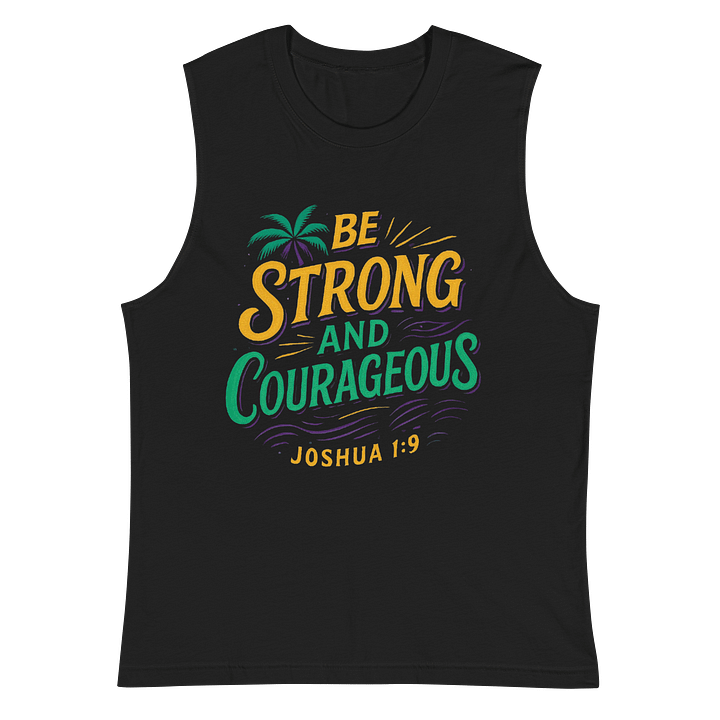 “Warrior Faith” Muscle Tank – Be Strong & Courageous product image (3)
