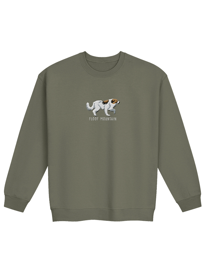 Floof Mountain Sweatshirt (Embroidered) of a Great Pyrenees(Brown & White) product image (17)