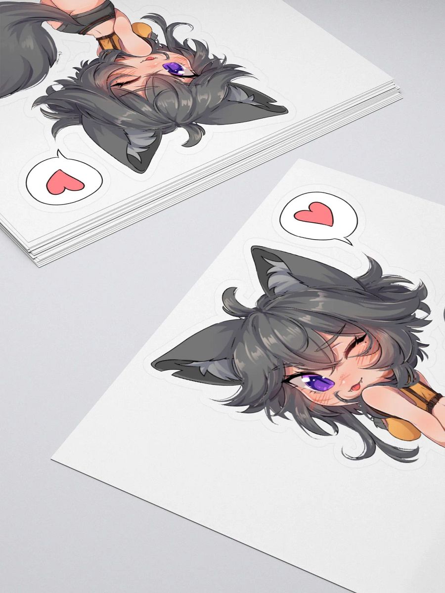 WolfcatRisi Flirty Chibi Sticker product image (11)