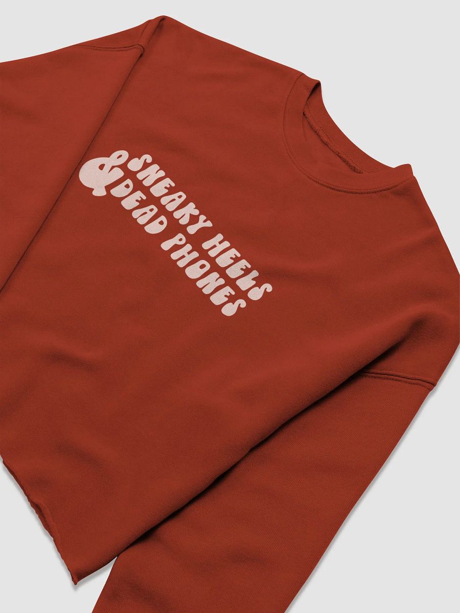 Sneaky Heels & Dead Phones Crop Crew Neck product image (12)