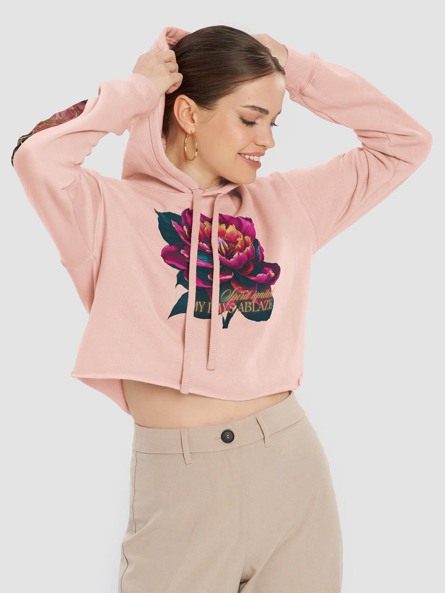 Radiant Blossom Crop Hoodie (DTG) product image (23)