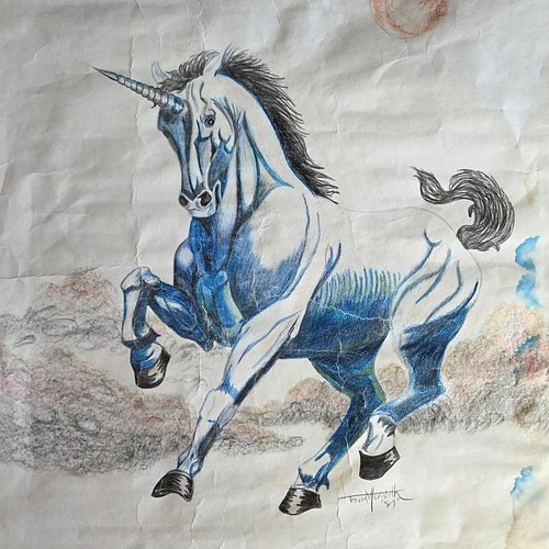 Talk about a throwback... This is a colored pencil drawing I created back in 1989.  I was introduced to the airbrush a year o...