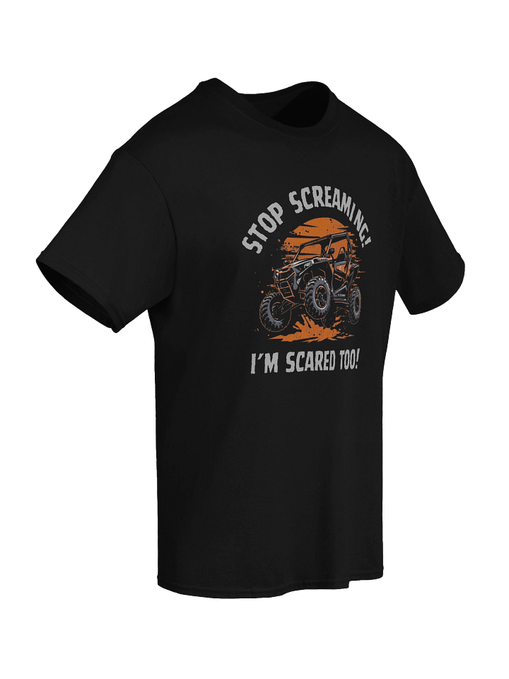 Stop Screaming Print on Gildan Heavyweight Tee product image (1)