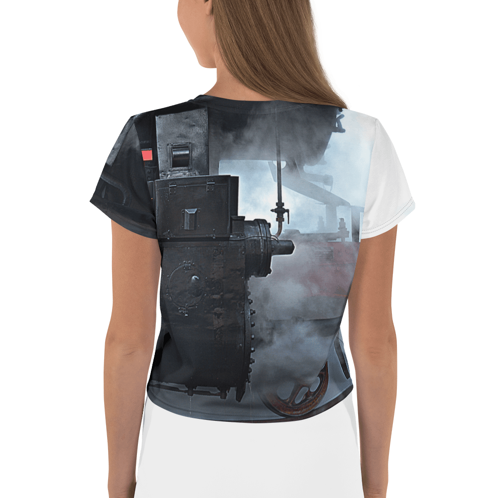 Crop-Top - Dampflokomotive Detailausschnitt product image (2)