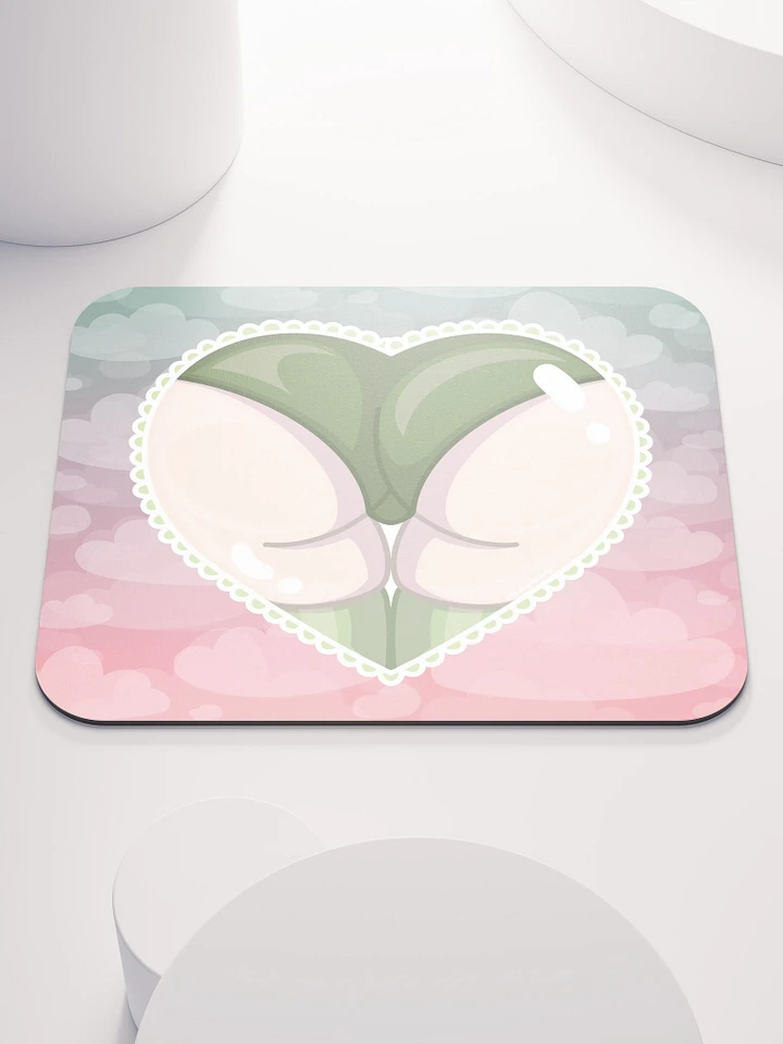 Green Heart Booty Mousepad product image (1)