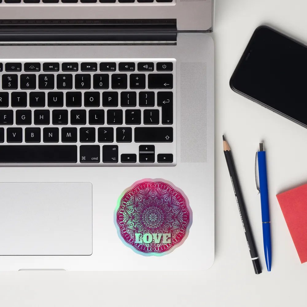 Love Mandala Holographic Sticker Sheet product image (10)