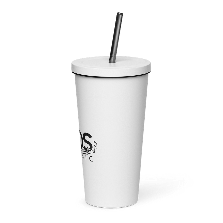 TDS Music Insulated Stainless Steel Tumbler with Straw - 20oz Music Themed product image (3)