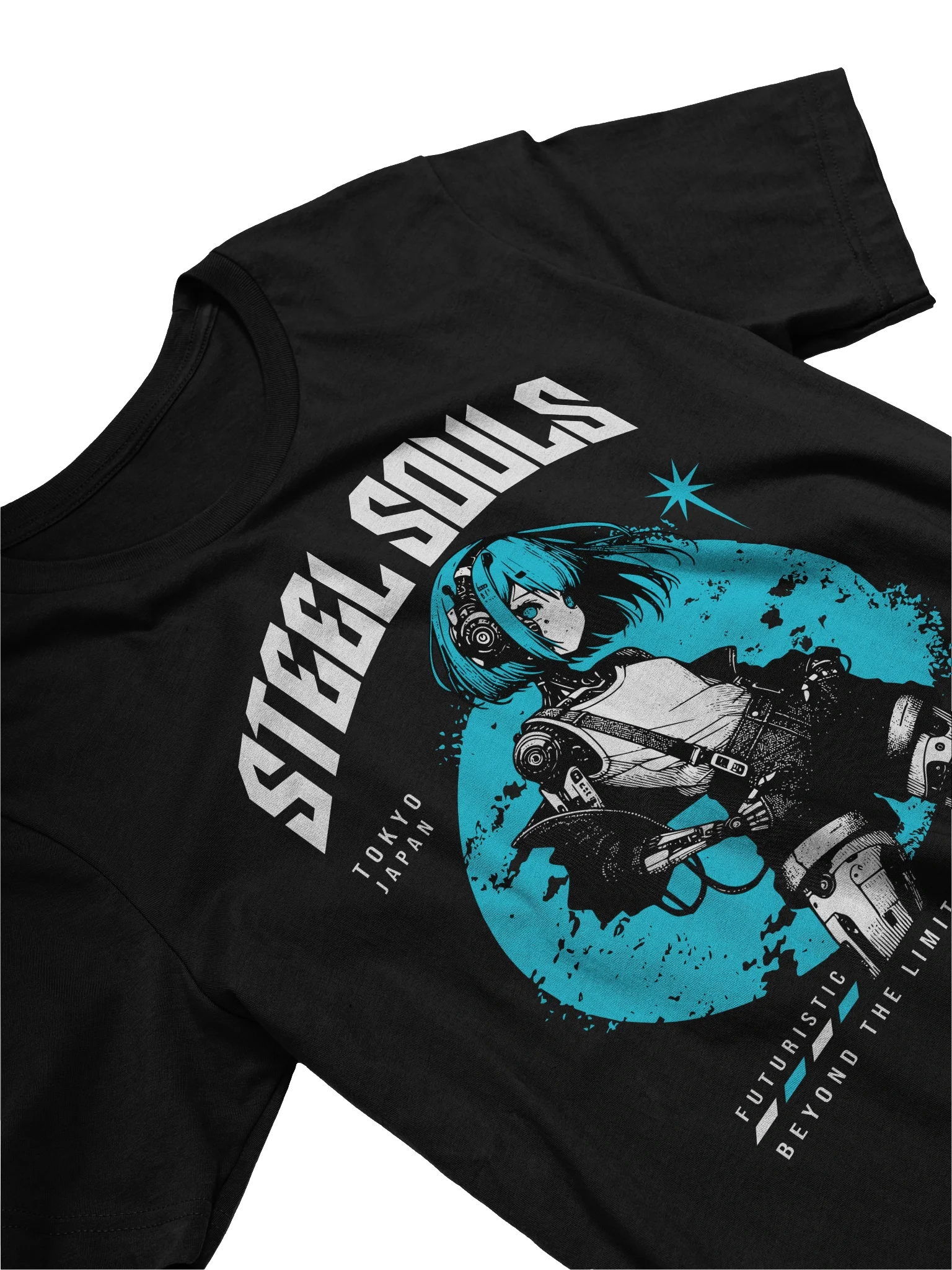 Trendy Anime Girl Cyborg Aesthetic T-Shirt for Manga Fans product image (21)