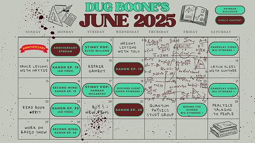 Summer time begins NOW! Dug Boone gives you the scoop on June 😎 join us at StinkyDragonPod.com for all the action!