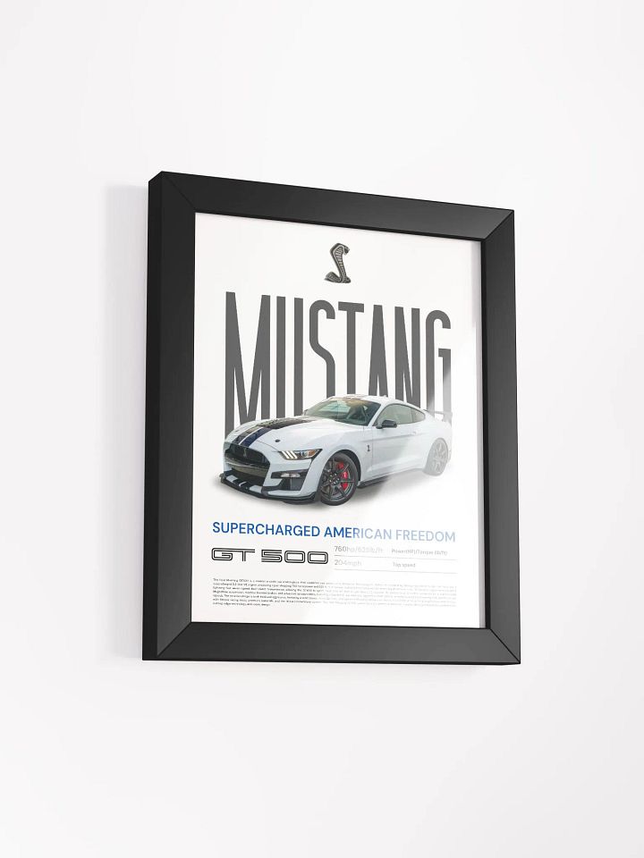FORD MUSTANG GT500 FRAMED POSTER product image (2)