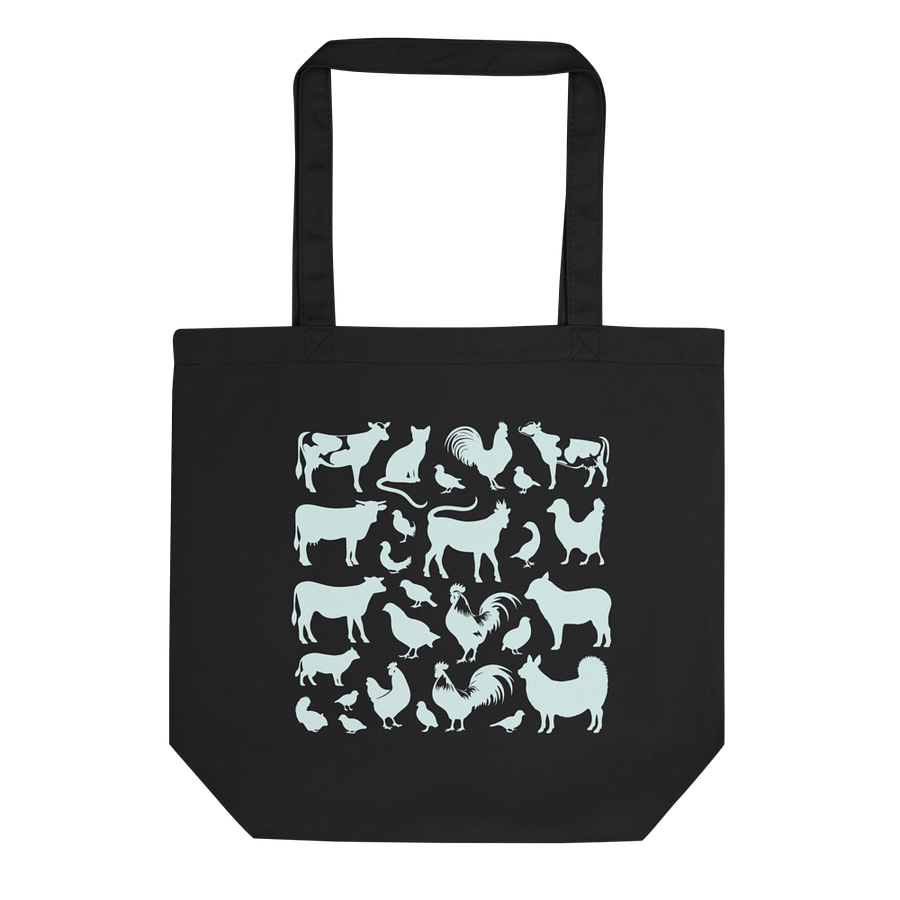 "Farm animals" black bag (medium size) product image (3)