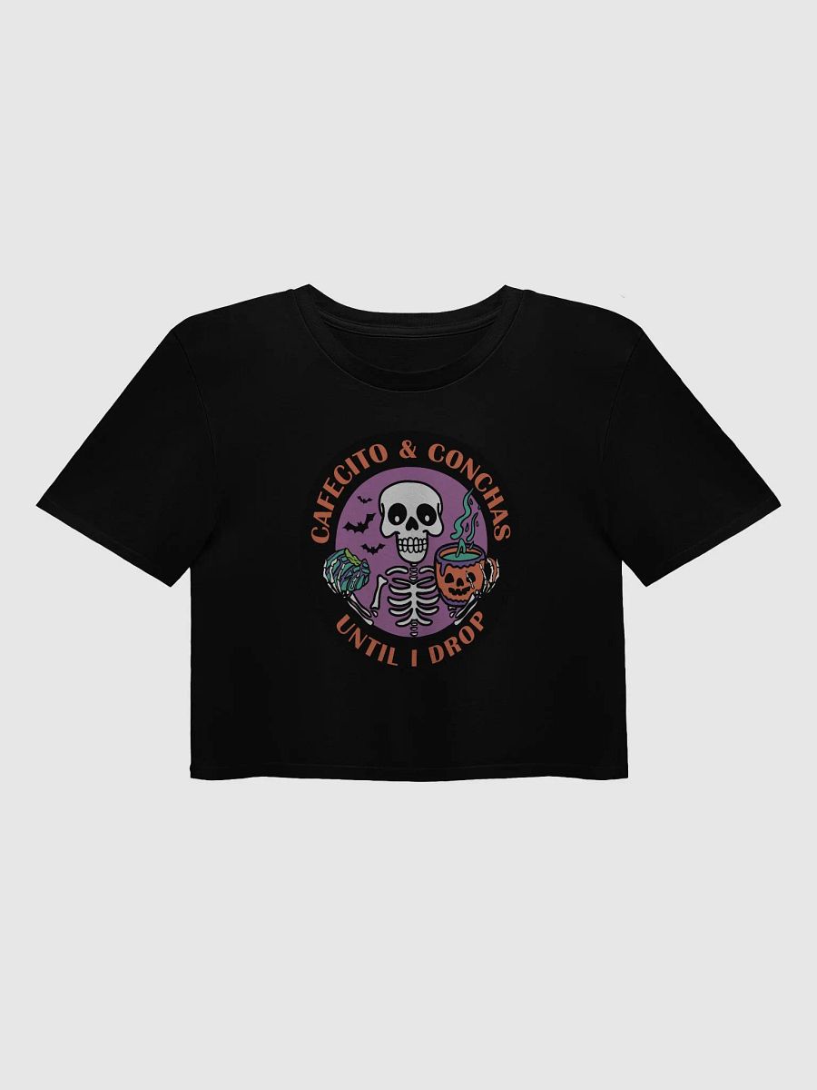 Cafecito and Conchas Halloween Skeleton Crop Top product image (1)