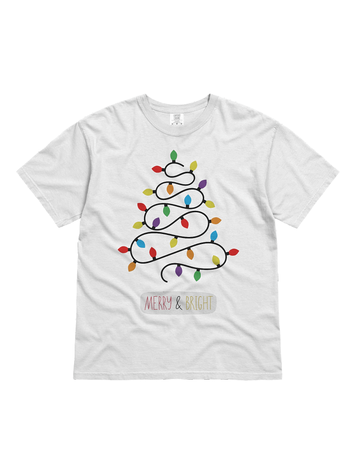 Merry & Bright Christmas Tree T-Shirt product image (51)