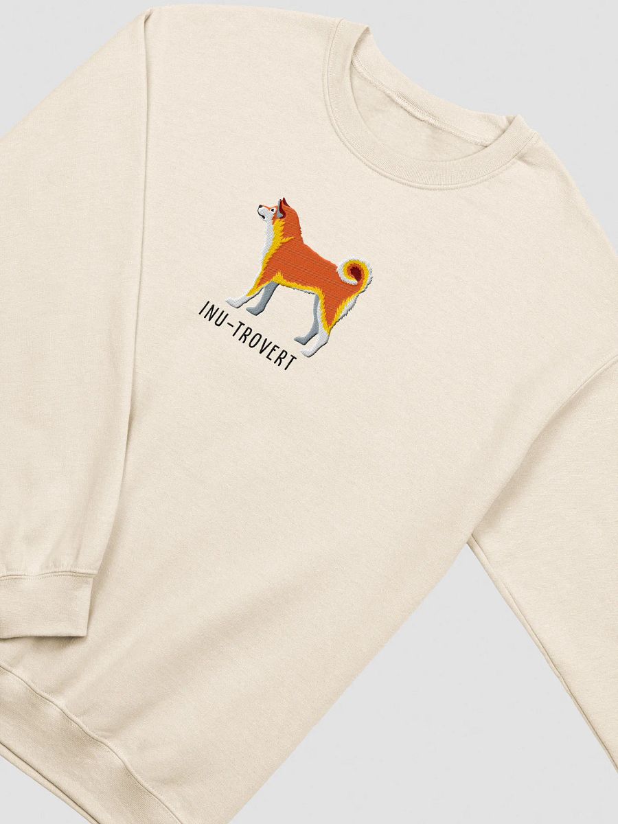 Inu-Trovert Sweatshirt (Embroidered) of a Japanese Akita Inu product image (15)