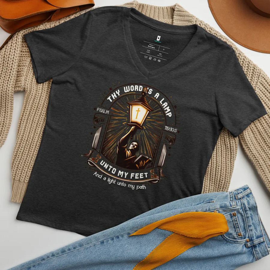 Thy Word is a Lamp Vintage V-Neck Tee product image (11)