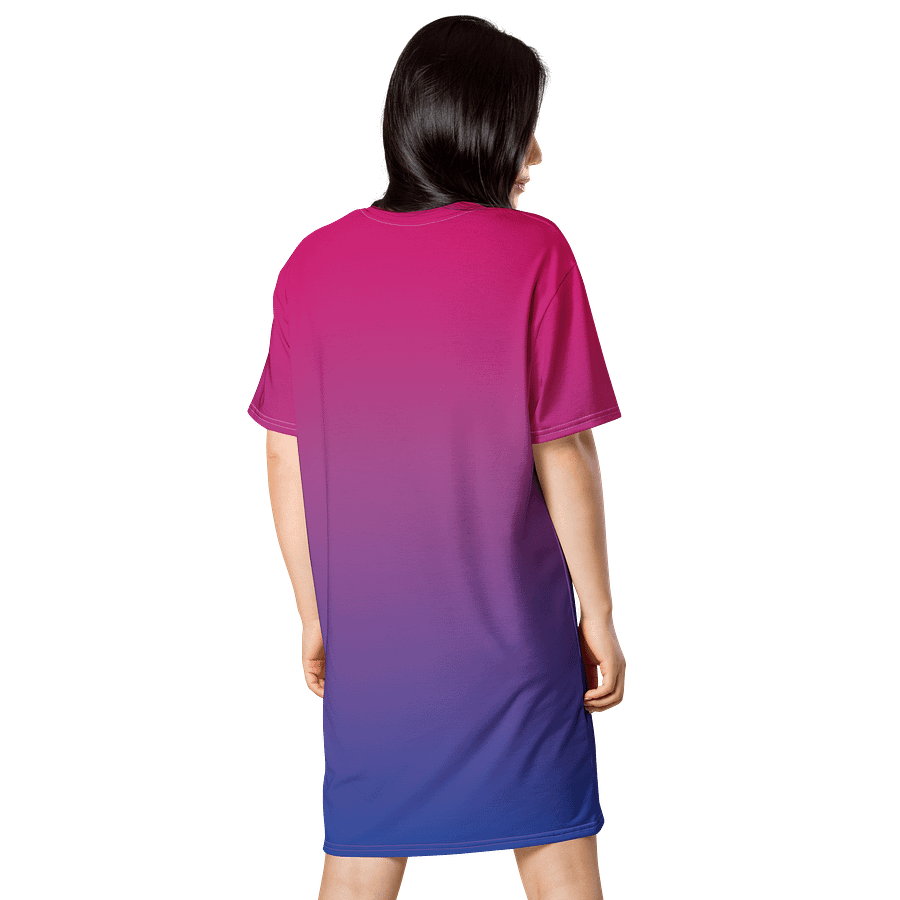 Bisexual Pride Gradient T-shirt Dress product image (2)
