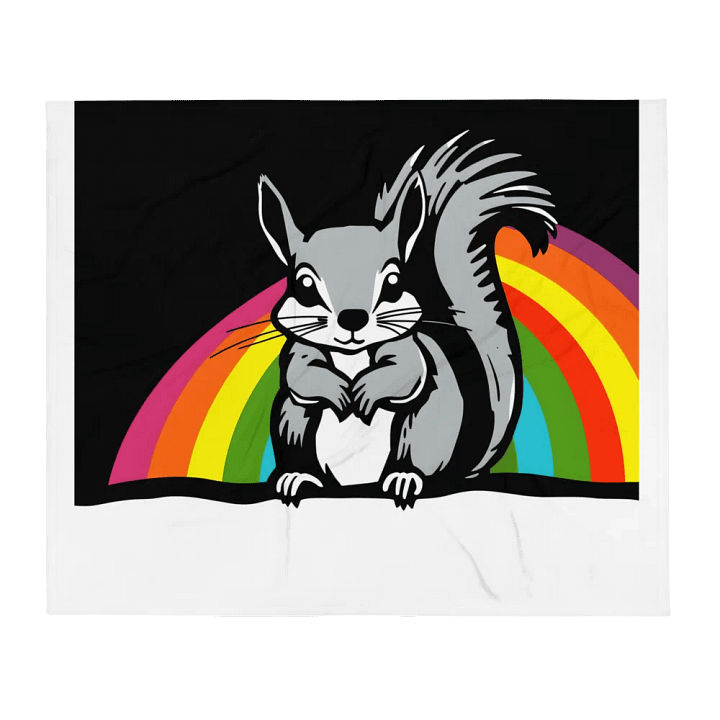 rainbow squirrel blanket product image (1)