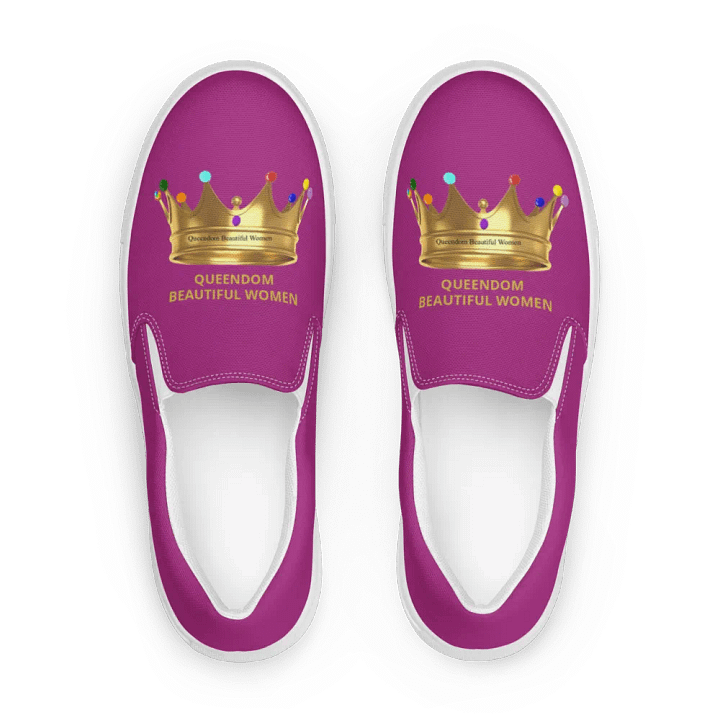 Queendom Beautiful Women Crown Canvas Shoes /Fuchsia (TM) product image (1)